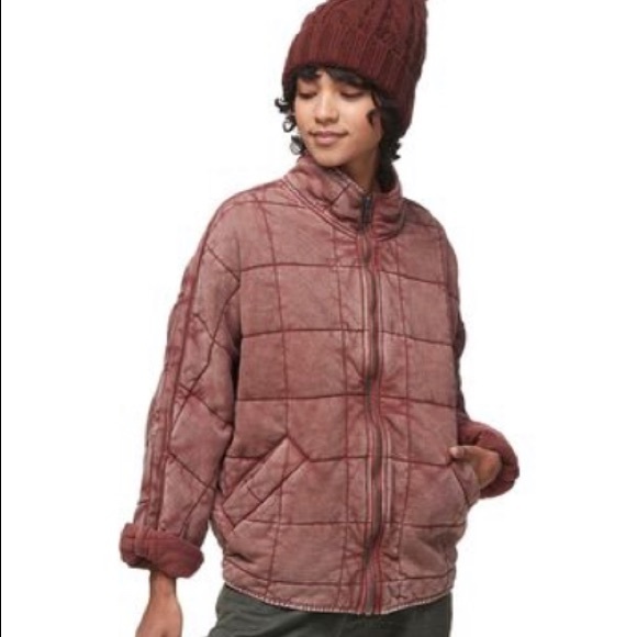 Free People Dolman Quilted Knit Jacket - Women's size medium - Picture 3 of 4